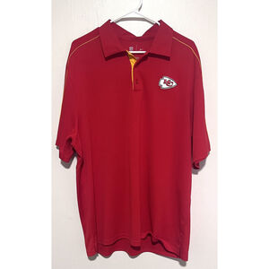 Kansas City Chiefs Nike NFL On Field Polo Men's Red Dri-Fit Logo Shirt